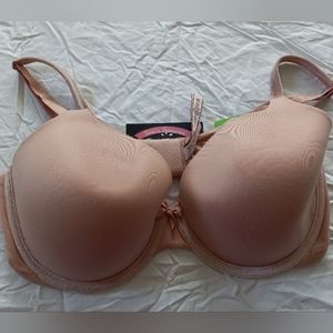 Body by Victoria s36DD taupe off white plunge bombshell demi bra